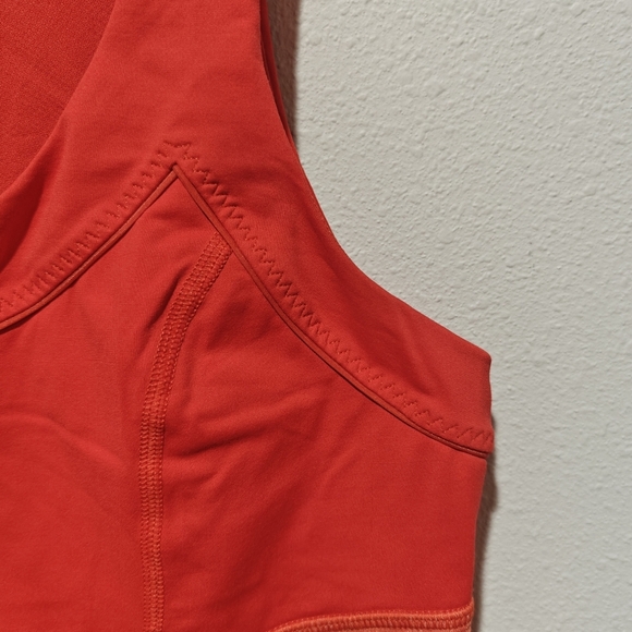 Lululemon Athletica Run: Ta Ta Topper Tank Red Orange Size 6 - Picture 8 of 9